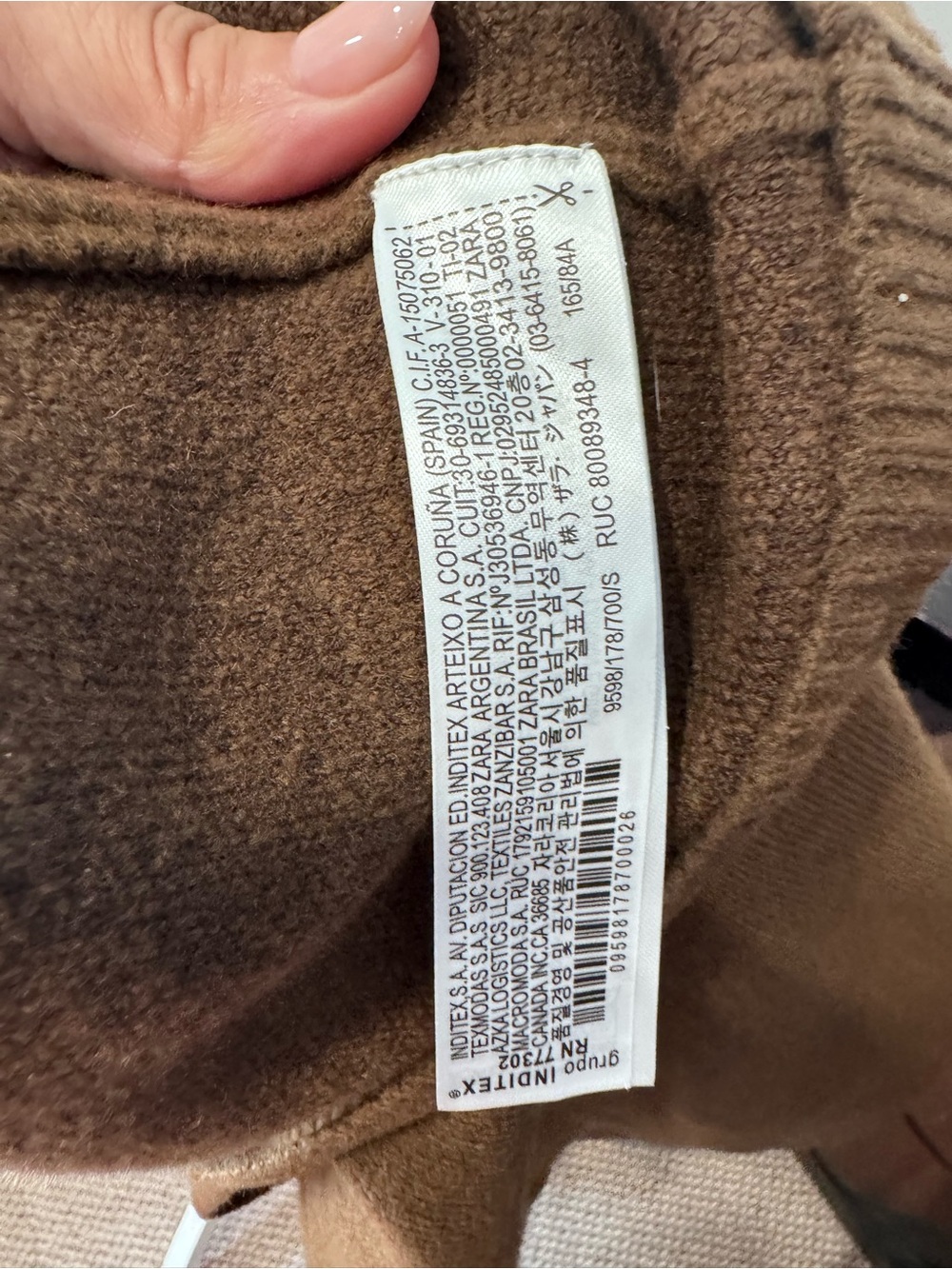 Zara Brown Crewneck Knit Sweater Dress - Picture 4 of 7